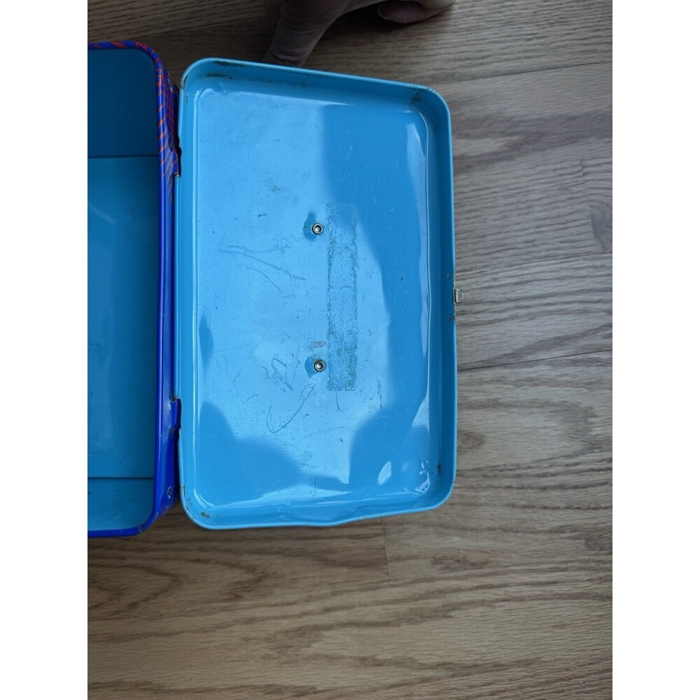 Sanrio Dinomighties Dinosaur Lunch Box Metal Box Vintage Retro 1980s - Picture 6 of 9